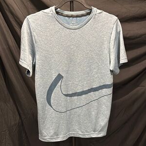 Nike Blue Short Sleeve Tee with Iconic Swoosh